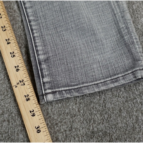 Express Jeans Rocco Slim Fit Skinny Leg Men 33x30 (34x29) Gray Distressed Grunge - Picture 6 of 15